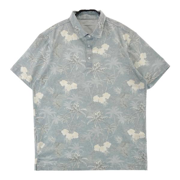 サイズ：M TRAVIS MATHEW トラビスマシュー  半袖ポロシャツ 総柄 グリーン系 [240101715671] ゴルフウェア メンズ ストスト TRAVISMATHEW トラビスマシュー 半袖ポロシャツ 総柄 グリーン系 M