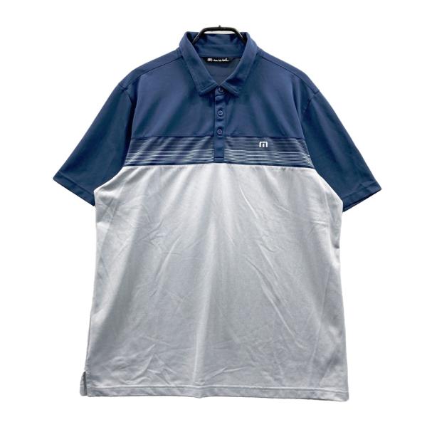TRAVISMATHEW トラビスマシュー 半袖ポロシャツ ネイビー系 XXL ゴルフ