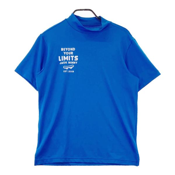JACK BUNNY ジャックバニー モックネック 半袖Tシャツ ブルー系 4