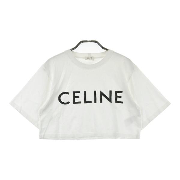 CELINE（セリーヌ） 2X761671Q クロップドTシャツ ホワイト系 XS