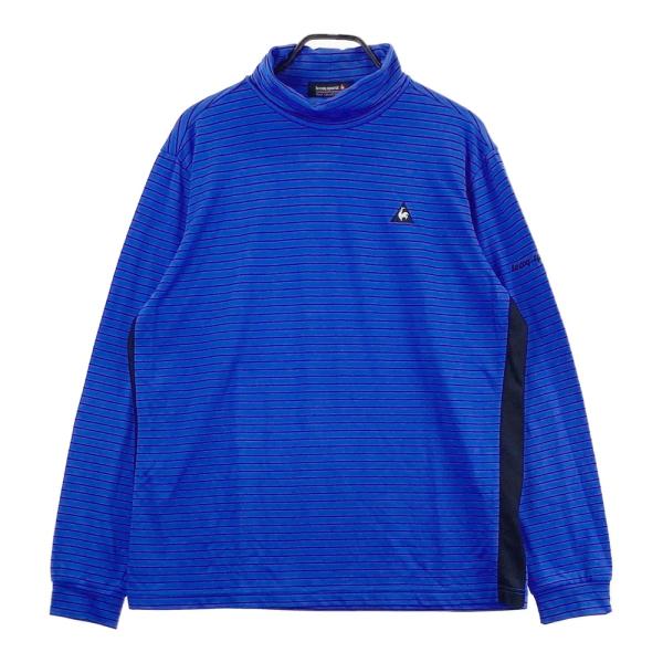 LE COQ GOLF ルコックゴルフ タートルネック 長袖Tシャツ ボーダー柄