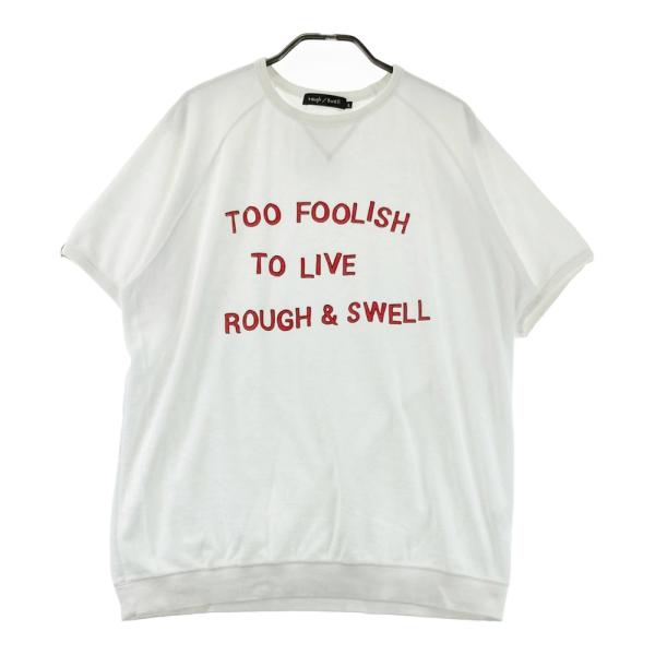 ROUGH&SWELL ラフアンドスウェル パイル 半袖Tシャツ ホワイト系 L
