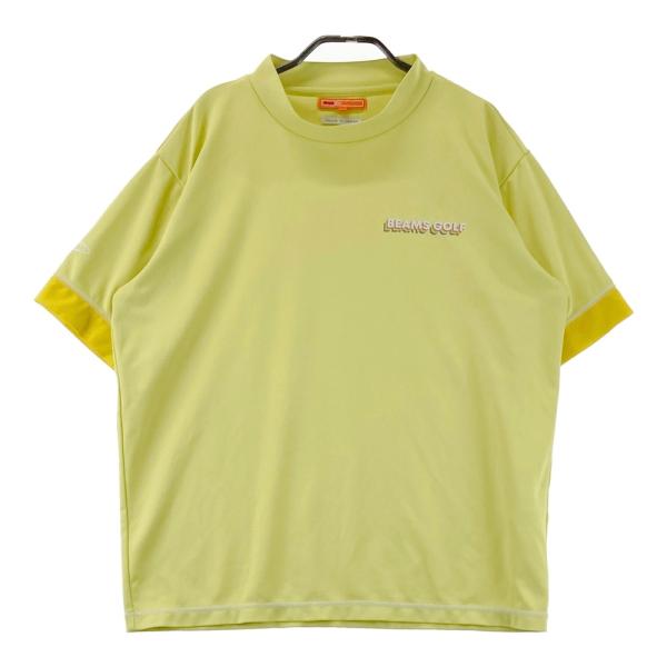 BEAMS GOLF（ビームス ゴルフ） ハイネック 半袖Tシャツ イエロー系 L