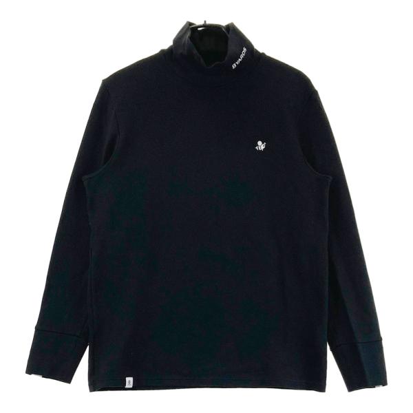サイズ：2XL 8YARDS ハチヤーズ  ハイネック長袖Tシャツ  ブラック系 [240101488814] ゴルフウェア メンズ ストスト 8YARDS ハチヤーズ ハイネック 長袖Tシャツ ブラック系 XL ゴルフ