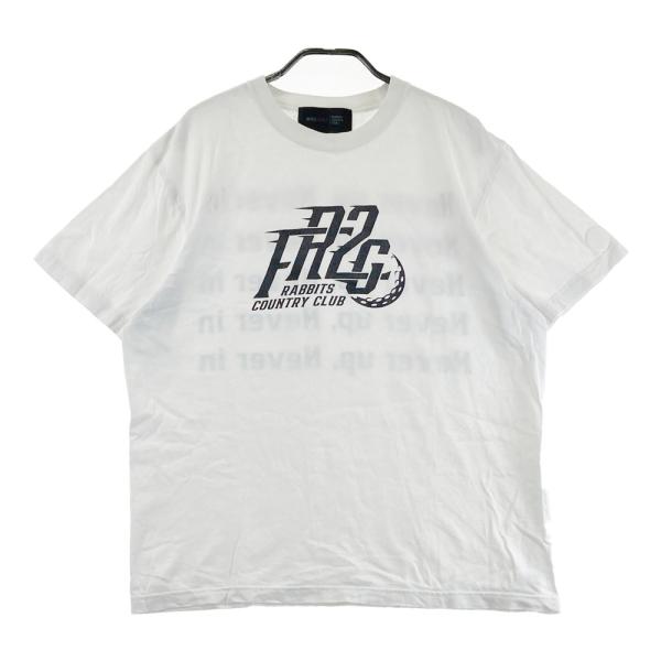 サイズ：L FR2 GOLF エフアールツーゴルフ  半袖Tシャツ  ホワイト系 [240101724967] ゴルフウェア メンズ ストスト FR2 GOLF エフアールツーゴルフ 半袖Tシャツ ホワイト系 L ゴルフ