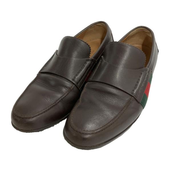 GUCCI（グッチ） 269670 ローファー シェリーライン ブラウン系 7 1/2 