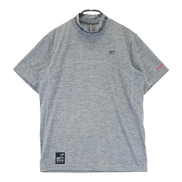 サイズ：3 MASTER BUNNY EDITION マスターバニーエディション  ハイネック半袖Tシャツ  グレー系 [240101732588] ゴルフウェア メンズ ストスト MASTER BUNNY EDITION（マスターバニーエディション） ハイネック半袖T