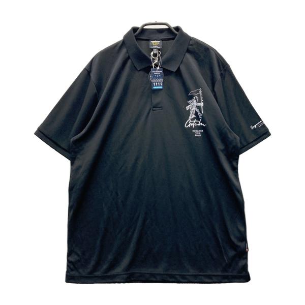 【新品】GOTCHA GOLF ガッチャゴルフ 半袖ポロシャツ ブラック系 XL ゴルフウェア メンズ