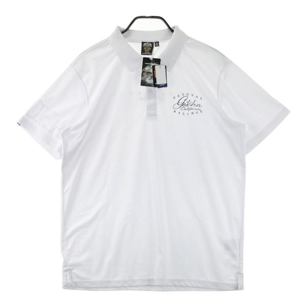 【新品】GOTCHA GOLF ガッチャゴルフ 半袖ポロシャツ ホワイト系 L ゴルフウェア メンズ