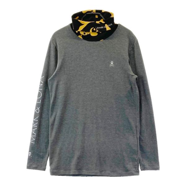 MARK&LONA マークアンドロナ タートルネック 長袖Tシャツ 袖ロゴ