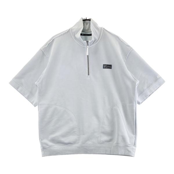 サイズ：2XL TRAVIS MATHEW トラビスマシュー  ハーフジップ 半袖トレーナー  グレー系 [240101734761] ゴルフウェア メンズ ストスト TRAVISMATHEW トラビスマシュー ハーフジップ 半袖トレーナー グレー系
