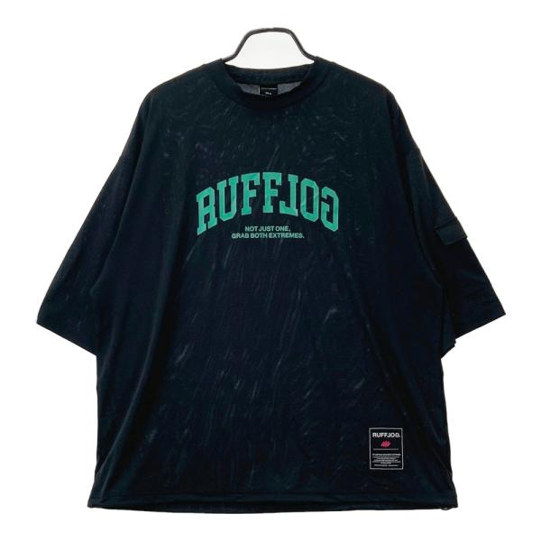 RUFFLOG ラフロッグ 2026年モデル モックネック半袖Tシャツ ブラック系