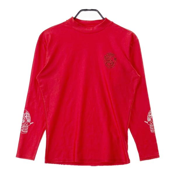 Russeluno（ラッセルノ） ハイネック 長袖Tシャツ レッド系 L ゴルフ