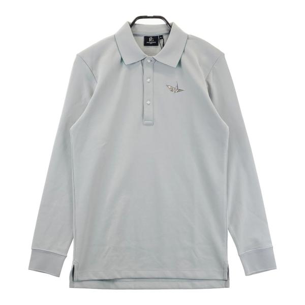 新品】1PIU1UGUALE3 GOLF GRT204 長袖ポロシャツ グレー系 4 ゴルフ