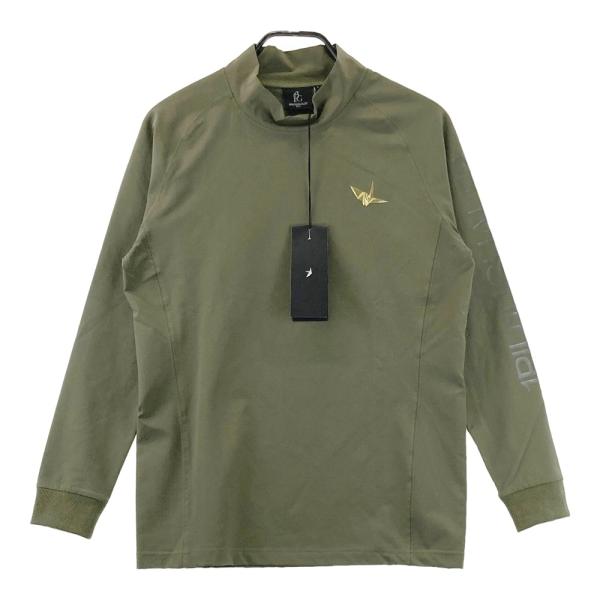 サイズ：3 1PIU1UGUALE3 GOLF GRT183 モックネック長袖Tシャツ  カーキ系 [240101742466] ゴルフウェア メンズ ストスト 1PIU1UGUALE3 GOLF 【新品】1PIU1UGUALE3 GRT183 モックネック長袖T