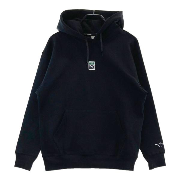 サイズ：S PUMA GOLF プーマゴルフ ×RENOMA GOLF 長袖スウェットパーカー  ブラック系 [240101742765] ゴルフウェア メンズ ストスト PUMA（プーマ） PUMA GOLF プーマゴルフ ×RENOMA GOLF 長袖スウェット