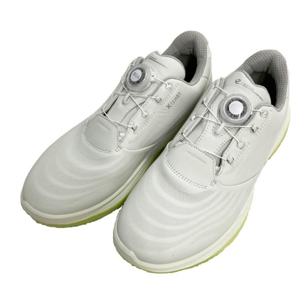 ecco エコー 132274 01007 ゴルフシューズ  LT1 BOA  ホワイト系 39 [240101743078] ゴルフウェア メンズ ストスト 美品】ecco エコー 132274 01007 ゴルフシューズ LT1 BOA ホワイト系