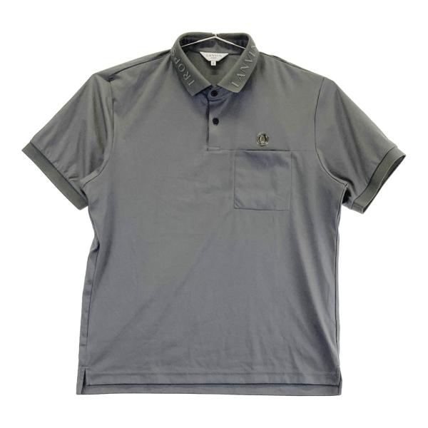 LANVIN SPORT ランバン スポール  半袖ポロシャツ  グレー系 40 ゴルフウェア メンズ
