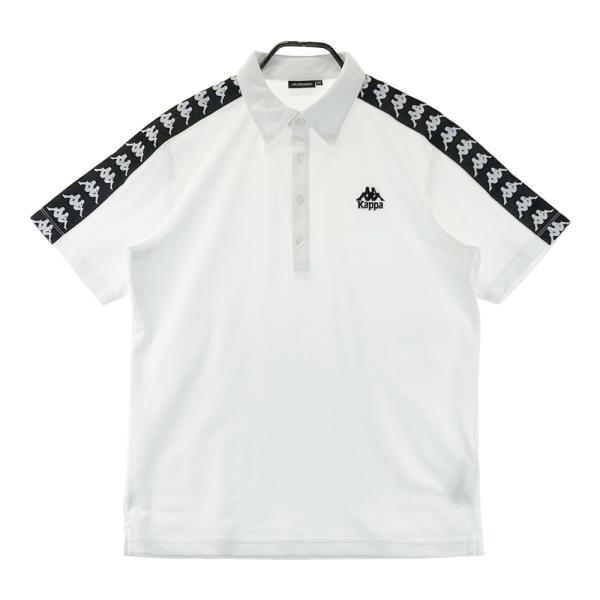KAPPA GOLF カッパゴルフ  半袖ポロシャツ 袖ロゴライン  ホワイト系 O ゴルフウェア メンズ