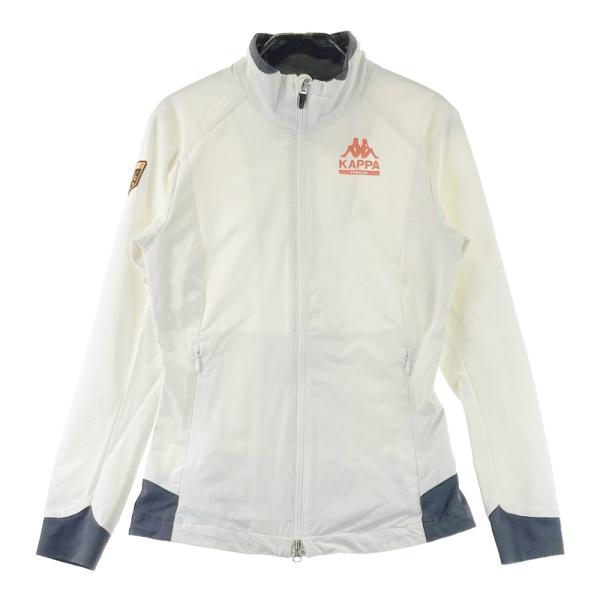KAPPA GOLF カッパゴルフ  長袖 ナイロン ジップジャケット  ホワイト系 M ゴルフウェア レディース