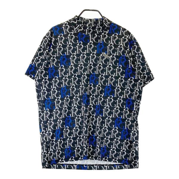 1PIU1UGUALE3 GOLF モックネック 半袖Tシャツ 総柄 ブラック系 6