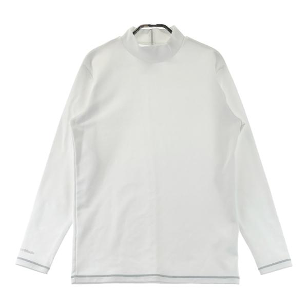 TAYLOR MADE テーラーメイド  モックネック 裏微起毛 長袖Tシャツ  ホワイト系 O ゴルフウェア メンズ