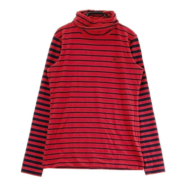 マンシングウェア/ゴルフ タートルネック【ボーダー/LL】美品！ Munsingwear（マンシングウェア） タートルネック 長袖Tシャツ