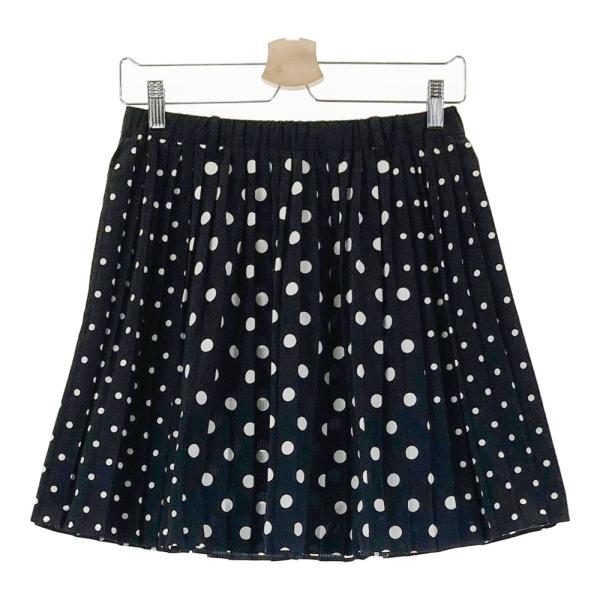 LANVIN SPORT ランバン スポール  プリーツスカート ドット柄 ブラック系 38 ゴルフウェア レディース