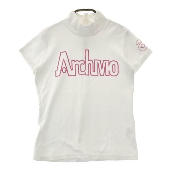 ARCHIVIO アルチビオ ハイネック 半袖Tシャツ ホワイト系 36 ゴルフ