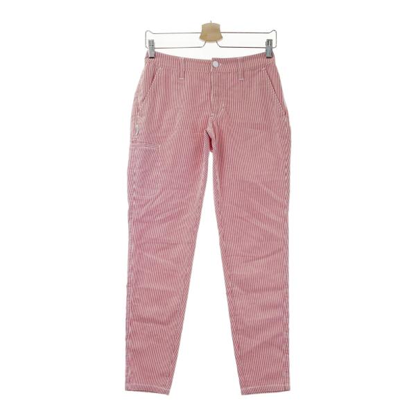 JACK BUNNY ジャックバニー ストレッチパンツ ストライプ柄 レッド系 0