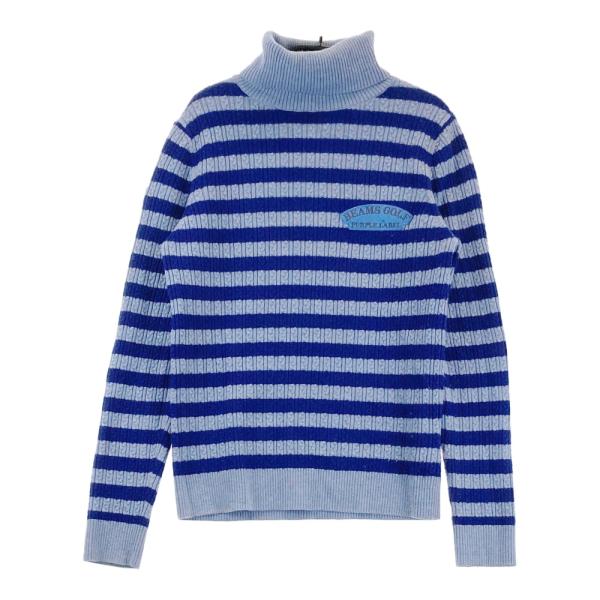BEAMS GOLF ビームスゴルフ　タートルネック　ニット　セーター　ロゴ　M BEAMS GOLF ビームスゴルフ タートルネック 長袖ニットセーター