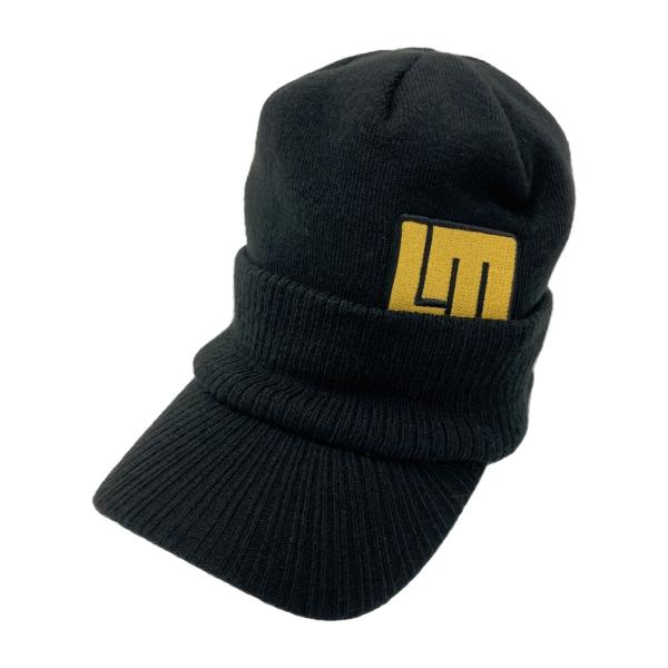 【新品】LOUD MOUTH ラウドマウス  ニットキャップ  ブラック系 F ゴルフウェア
