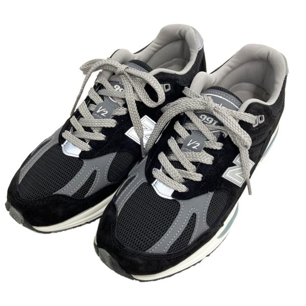 NEW BALANCE ニューバランス U991BK2 スニーカー ブラック系 25.5cm メンズ