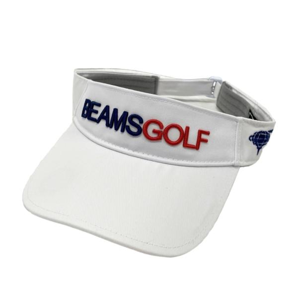 【新品】BEAMS GOLF ビームスゴルフ  サンバイザー  ホワイト系  ゴルフウェア