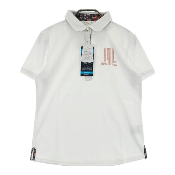 【新品】LANVIN SPORT ランバン スポール  半袖ポロシャツ  ホワイト系 38 ゴルフウェア レディース