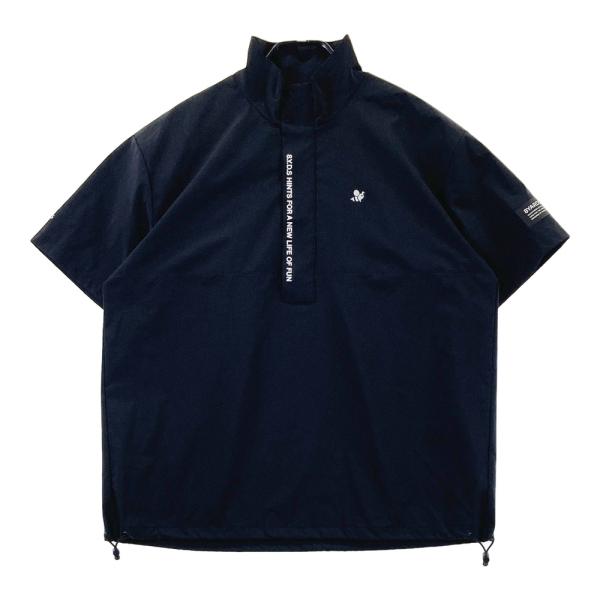 8YARDS ハチヤーズ 半袖ブルゾン ブラック系 XL ゴルフウェア メンズ