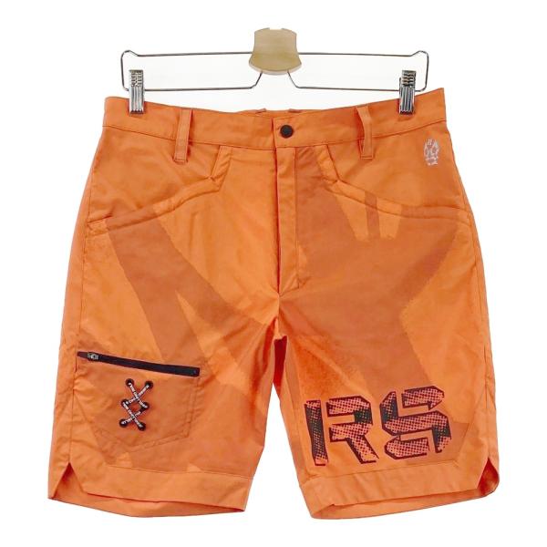 RUSSELUNO ラッセルノ モノトーン ルチャ柄 ハーフパンツ　ゴルフ Russeluno（ラッセルノ） 2024年モデル ハーフパンツ ルチャ オレンジ