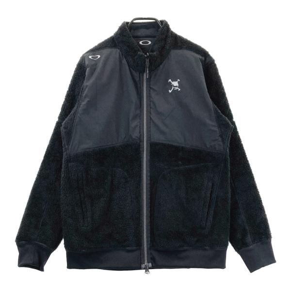 00s OAKLEY ジャケット ゴルフ ブラック XL OAKLEY オークリー リバーシブル ボアジャケット ブラック系 L ゴルフ