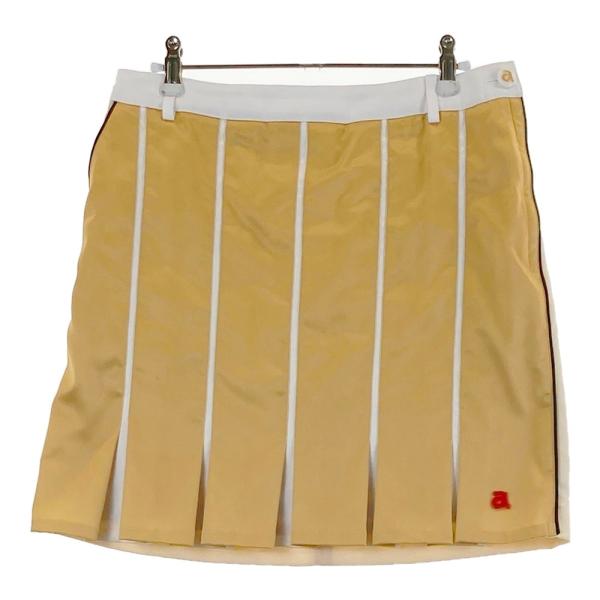 サイズ：40 ARCHIVIO アルチビオ  スカート ストライプ柄 ベージュ系 [241003001632] ゴルフウェア レディース ストスト archivio（アルチビオ） スカート ストライプ柄 ベージュ系 40 ゴルフ