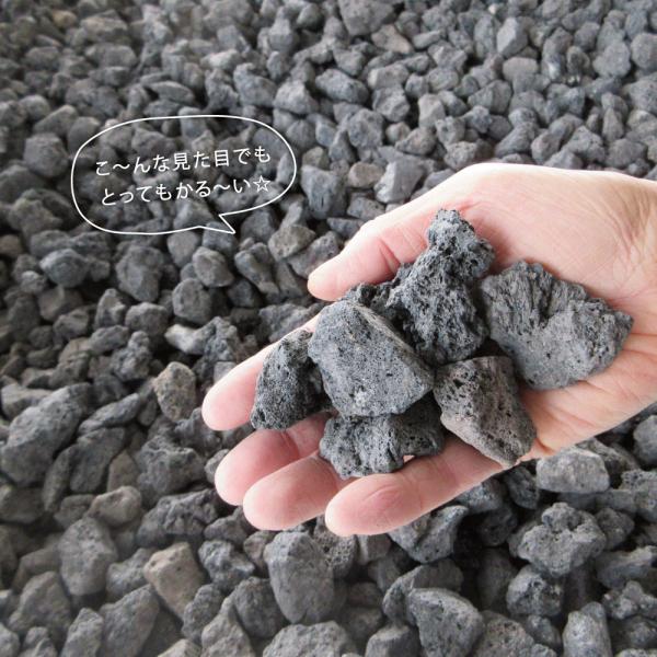 溶岩石砂利 黒 外構用 20-40mm 16kg｜大粒で重厚感のある黒溶岩石 化粧砂利 庭園や店舗エントランスを引き締める景観用素材 B0GKLTJW9Z