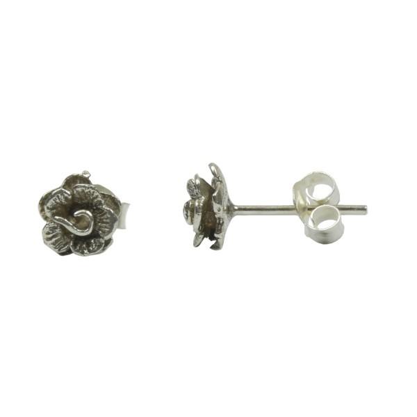 フラワーシルバーピアス 薔薇 バラ和柄 花柄 レディース silver925 