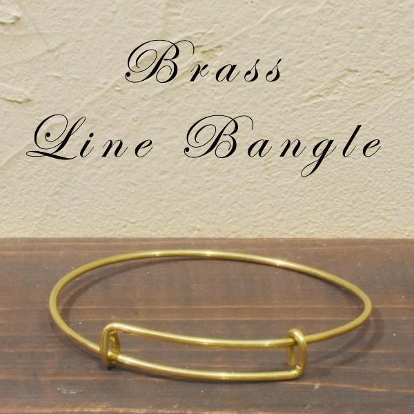 真鍮 生地 ライン バングル ブレスレット : 工房壱Yahoo!店 - 通販