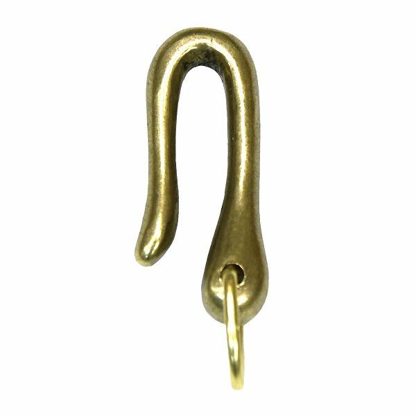 真鍮 鋳物ベルトフック 小 ナスカン キーホルダー パーツ 無垢 生地 金色 brass