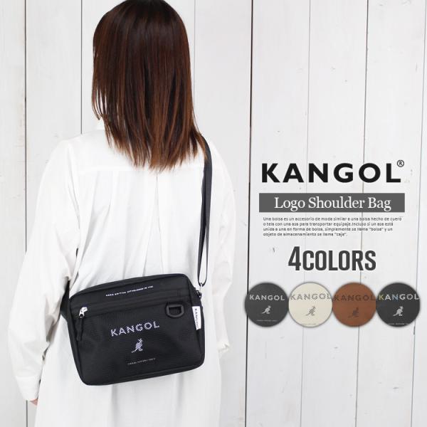 KANGOL 横型 ショルダーバッグ サブバッグ 無地 シンプル メッシュポケット 通勤 通学 旅行 フェス アウトドア ユニセックス 父の日 母の日 誕生日 プレゼント