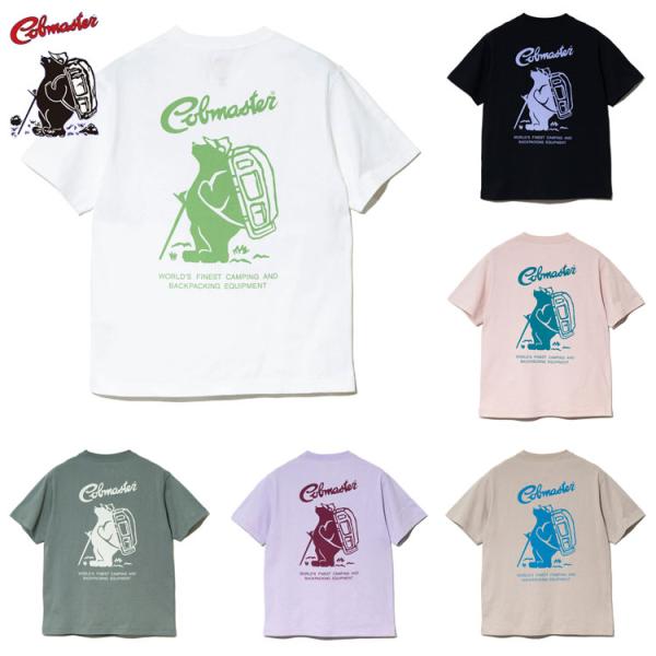 COBMASTER コブマスター 定番 半袖Tシャツ メンズ レディース ユニセックス コブベア ロゴ 吸水速乾 抗菌防臭 アウトドア キャンプ フェス 外遊び