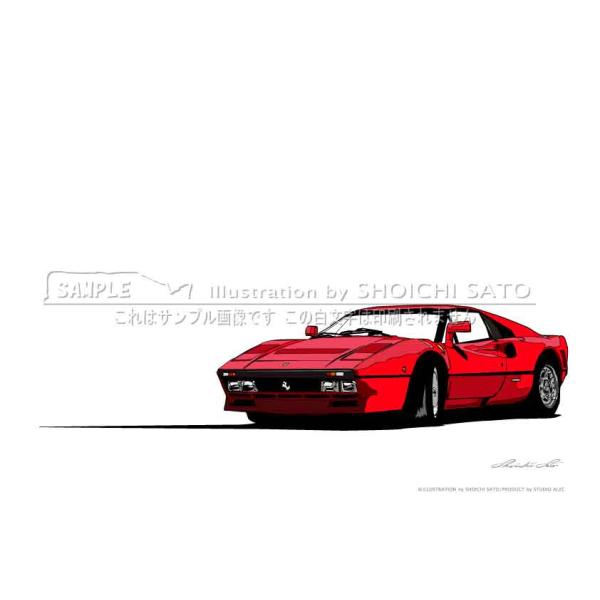 激レア★Ferrariフェラーリ 288GTO★ ポスターアート ★BRUCE★ 激レア☆Ferrariフェラーリ 288GTO☆ ポスターアート ☆BRUCE