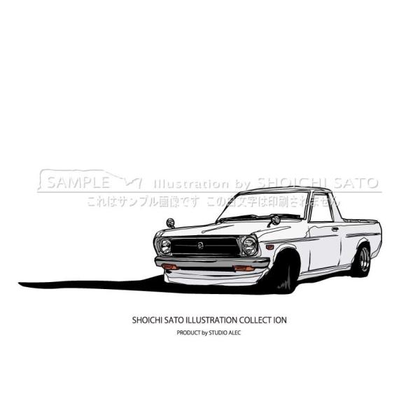 日産 サニートラック イラストポスター 6色（ホワイト、イエロー