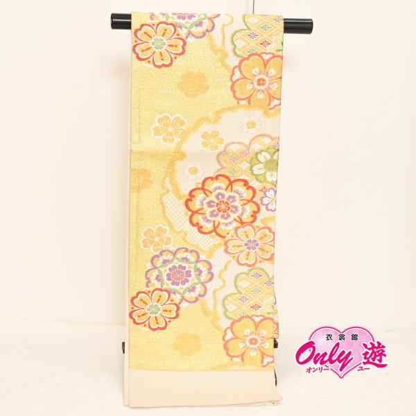 MS11510-04【在庫処分品】【少々難有り】【別誂えお仕立て付き】振袖用袋帯/25-1063NK/大光 謹製/袋帯/正絹/振袖用/六通/日本製25NK15240