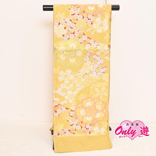 MS11510-14【在庫処分品】【少々難有り】【別誂えお仕立て付き】振袖用袋帯/25-1064NK/大光 謹製/袋帯/正絹/振袖用/六通/日本製25NK13260