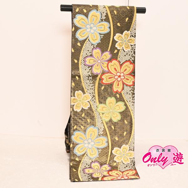 E130040/NMA0908【在庫処分品】【少々難有り】【お仕立済み】振袖用袋帯/25-1113NK/佐々木染織 謹製/袋帯/正絹/振袖用/西陣織/六通/日本製/25NK13300